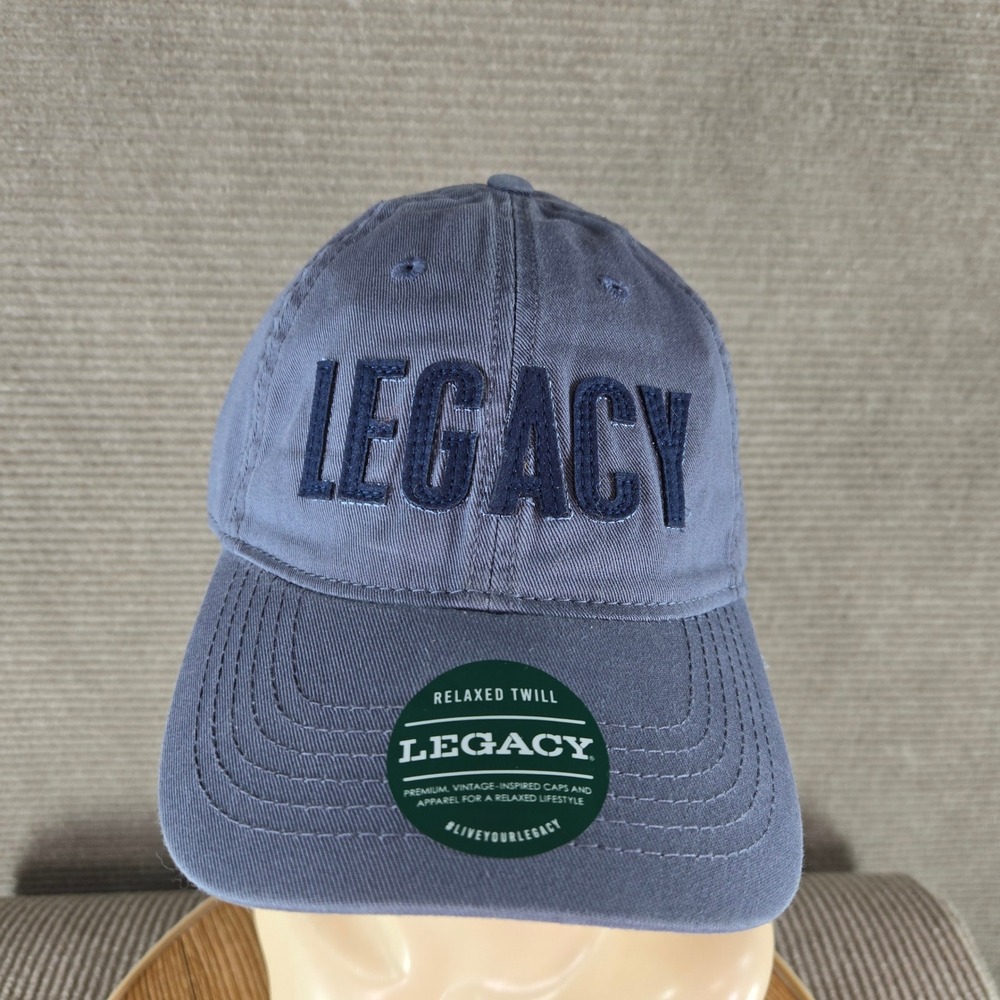 Legacy Unisex OSFM Blue Relaxed Twill Embroidered Adjustable Strapback Hat